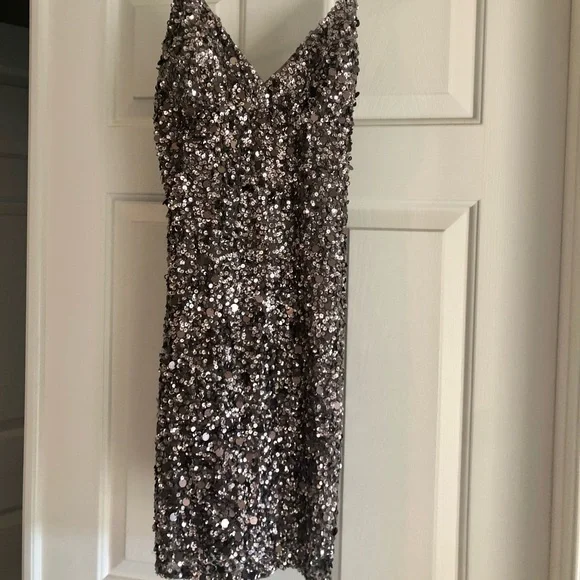 slim fit dress slacks Layla Gold Sequin Corset Dress (Archive Sale) main image 0